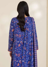 Zellbury Printed Cotton 3 Piece Unstitched Suit WUC25X30027